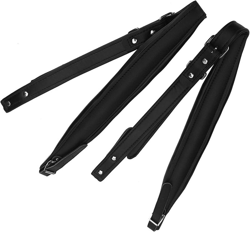 Cocoarm Accordion Harness Straps, Adjustable Accordion Shoulder Belts for 16-120 Bass Accordion, Soft PU Leather Accordion (Black) - Image 5